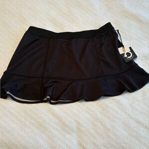 TAIL Black Reversible Ruffle Skirt size Large